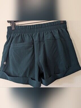 lululemon athletica Dark Teal Athletic Shorts with Back Pocket
